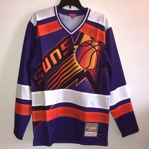 Women’s medium Phoenix Suns Hockey style urban Purple and Orange Jersey M